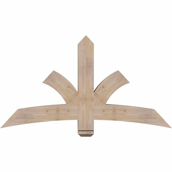 Ekena Millwork Davenport Smooth Timber Gable Bracket, Douglas Fir, 60"W x 32"H x 5 1/2"D x 5 1/2"F, 13/12 Pitch GBW060X32X0606DAV00SDF - main